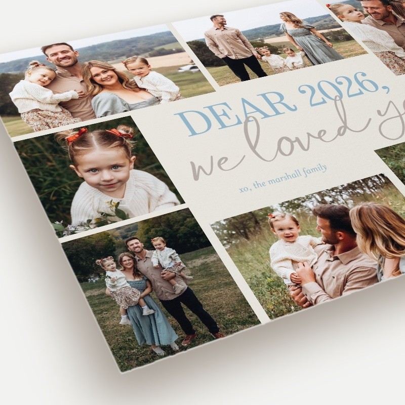 Year In Review New Year's Card