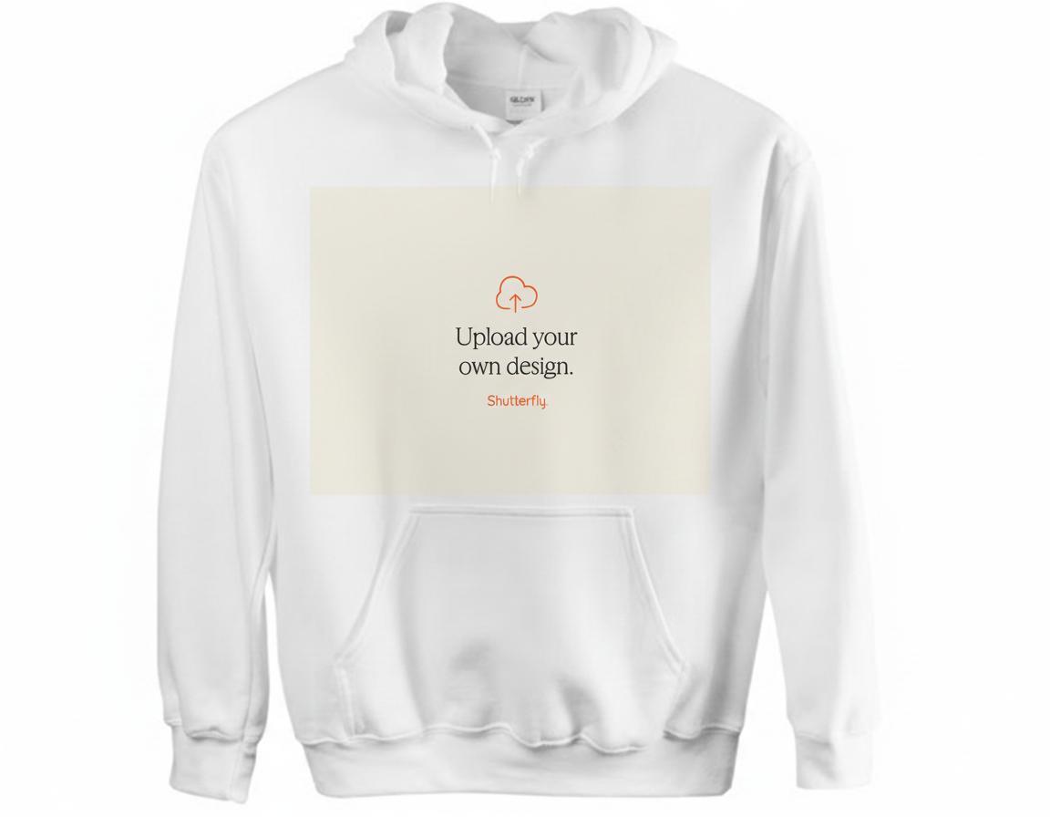 Upload Your Own Design Custom Hoodie Upload Your Own Design Medium White Custom Hoodie