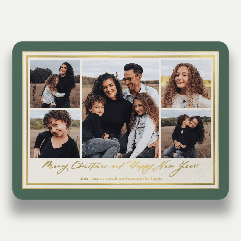 Classic Matted Holiday Card