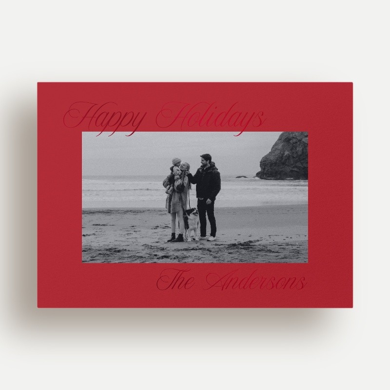 Elegant Signature Holiday Card