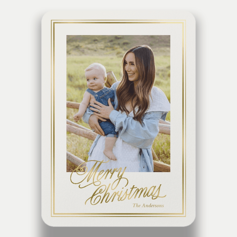 Framed Greeting Holiday Card
