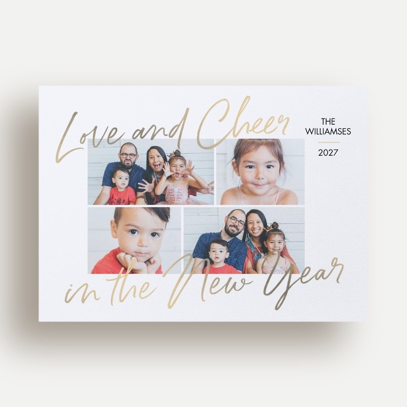 Cheerful New Year New Year's Card