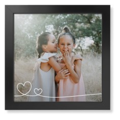 Double Heart Line Art