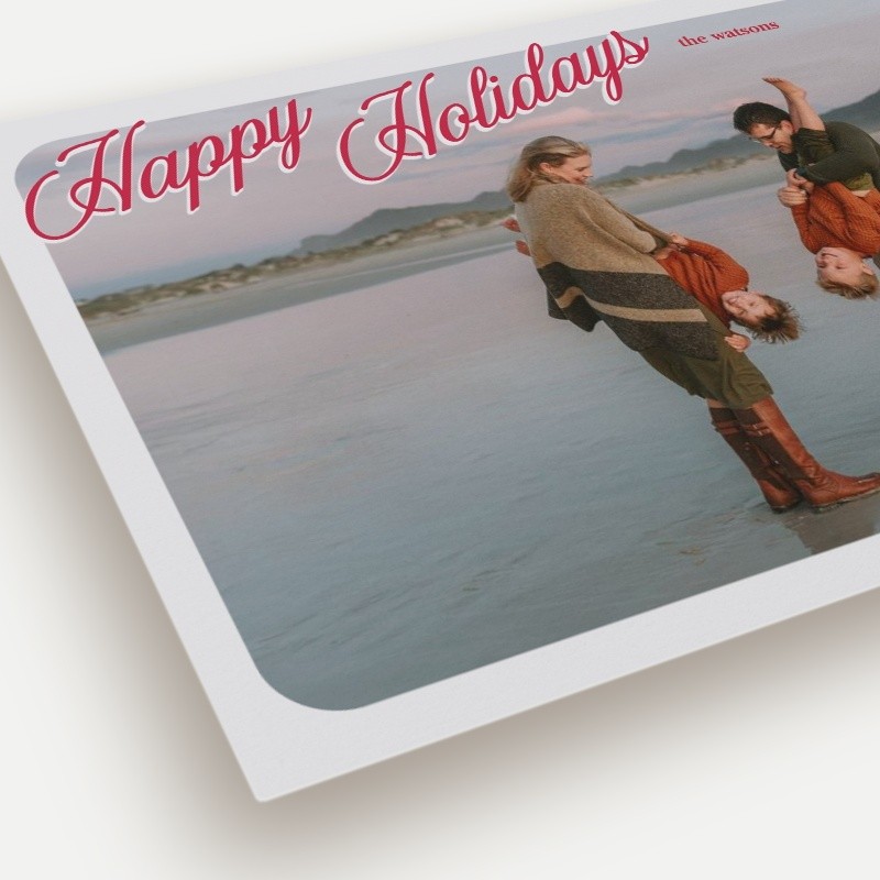 Classic Script Frame Holiday Card