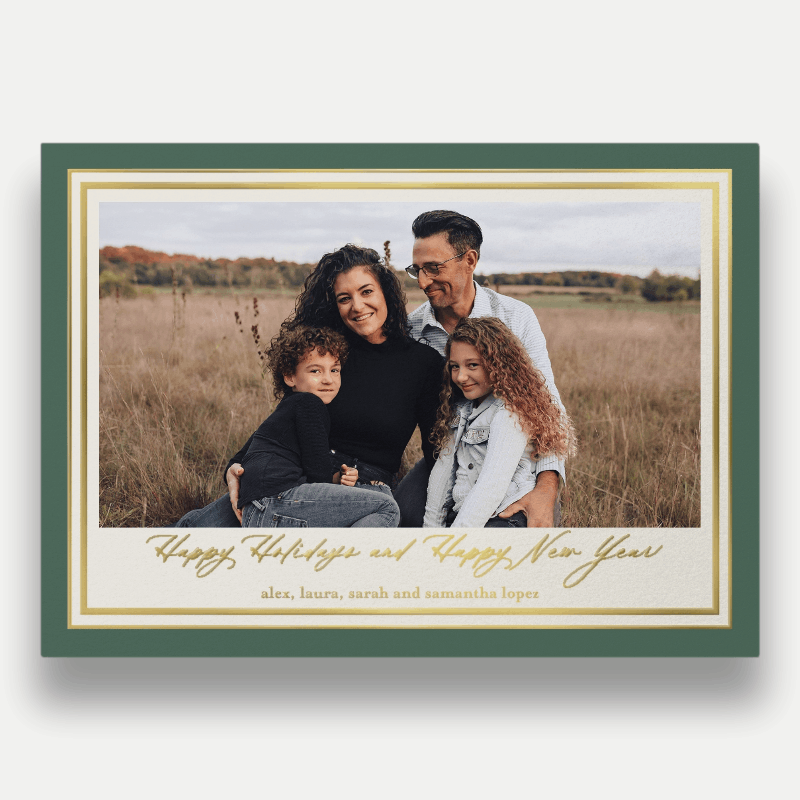 Classic Matted Holiday Card