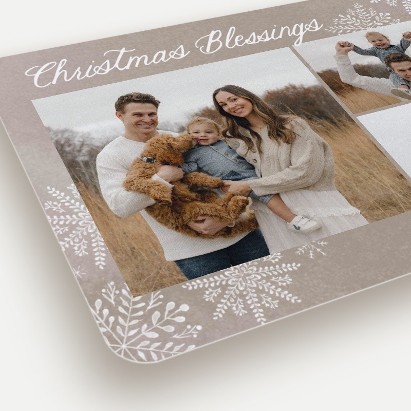 Scattered Snowflakes Holiday Card