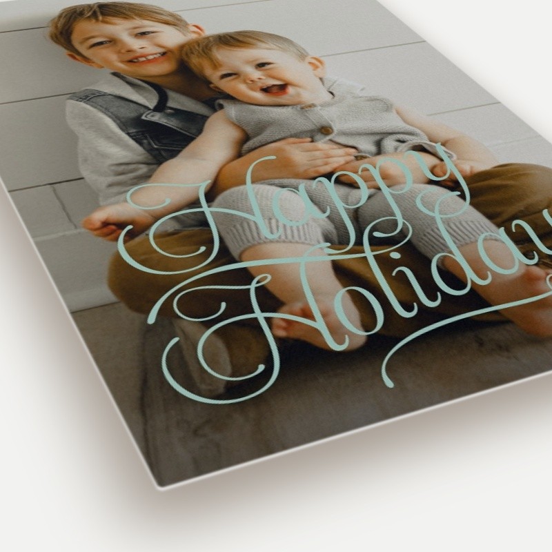 Flourished Script Holiday Card