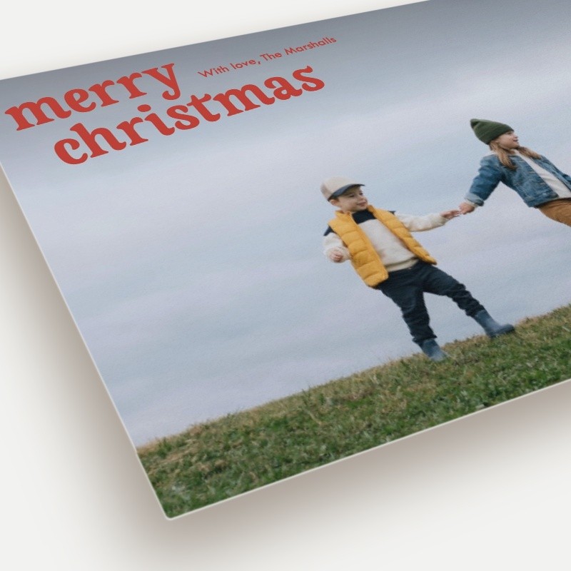 Tilted Greeting Holiday Card