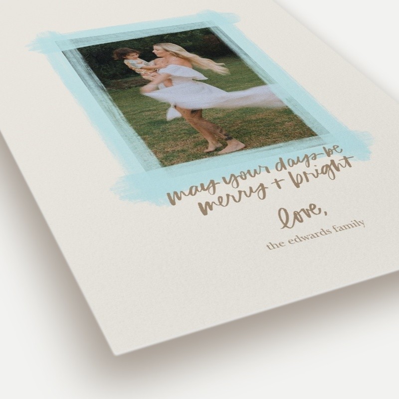 Painted Frame Holiday Card