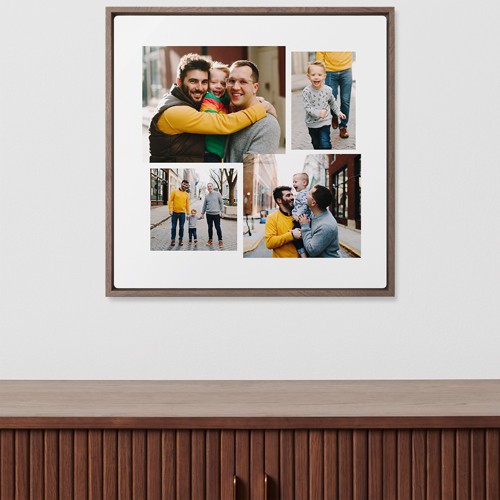 Connect Four 16x16 White  Metal Print