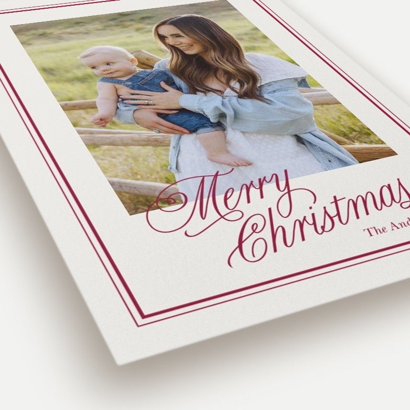 Framed Greeting Holiday Card