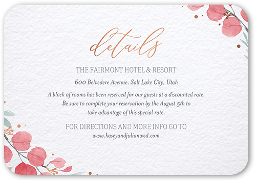 Wedding Enclosure Cards For Luxury Weddings