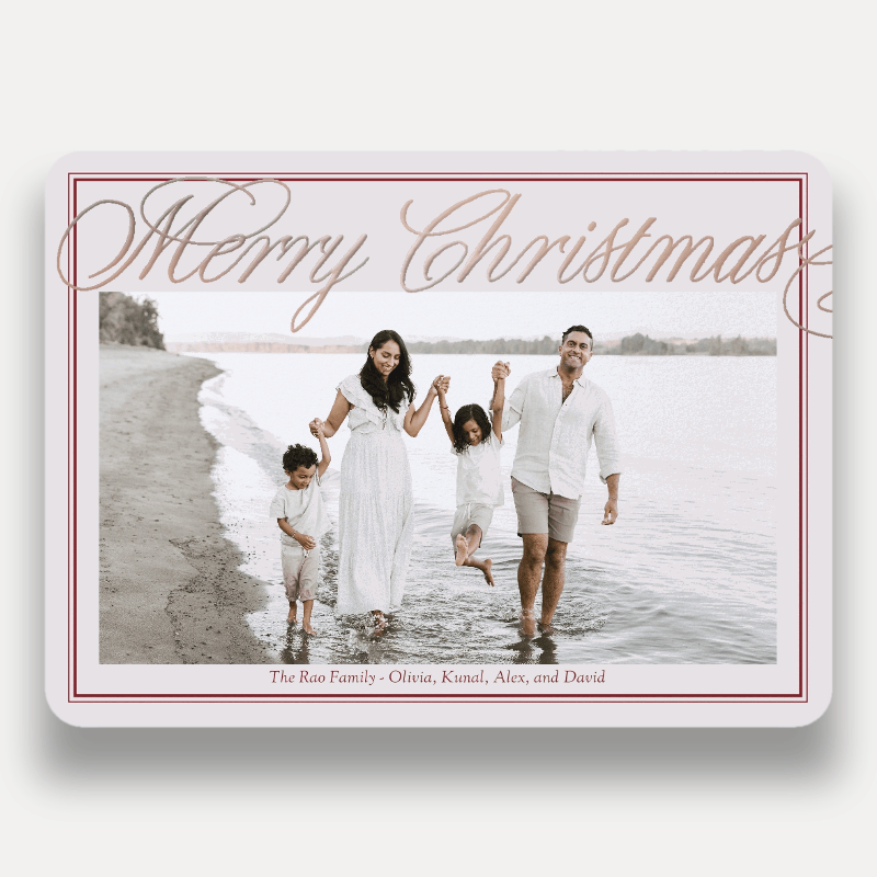 Grand Script Holiday Card