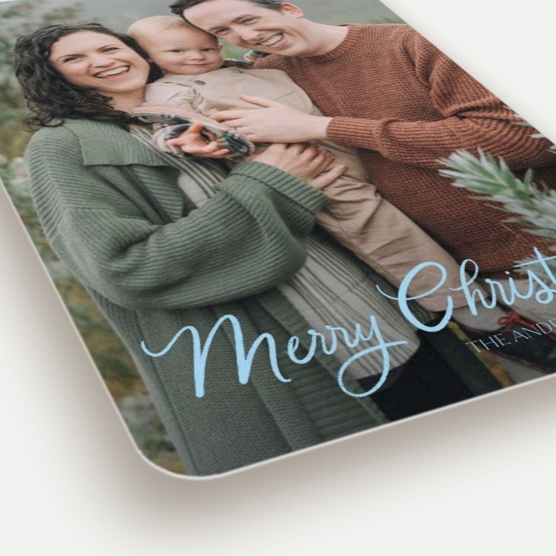 Script Overlay Holiday Card