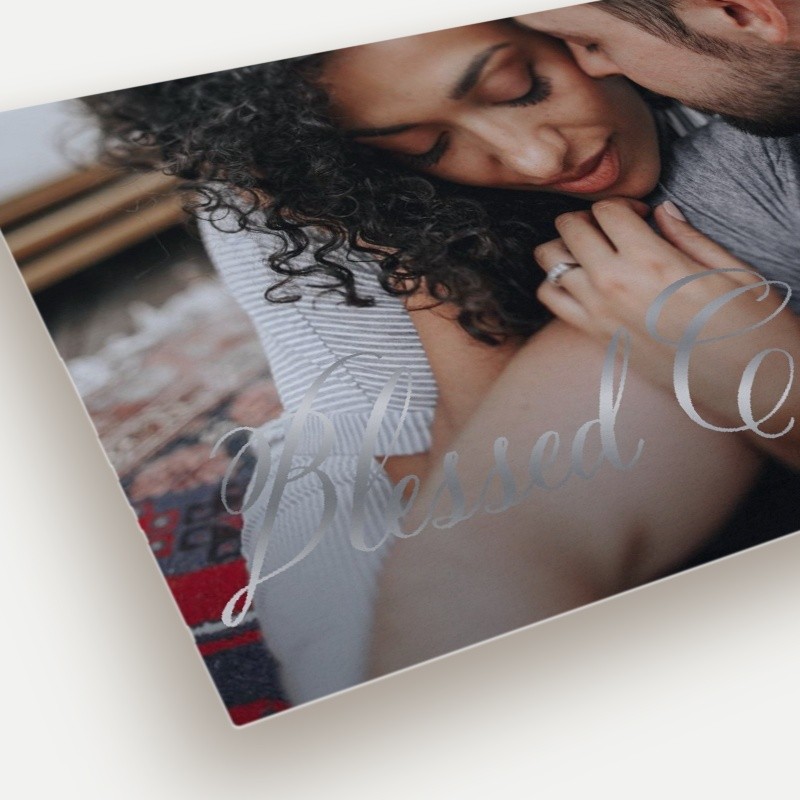 Simply Script Holiday Card Simply Script 5x7 Green Holiday Card