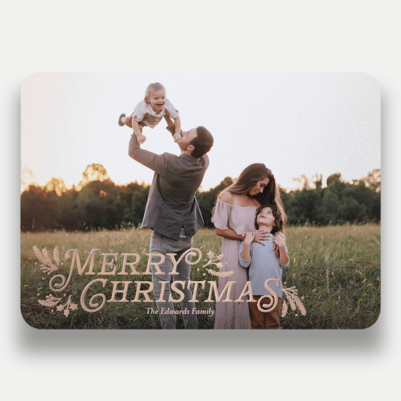 Botanical Swash Holiday Card