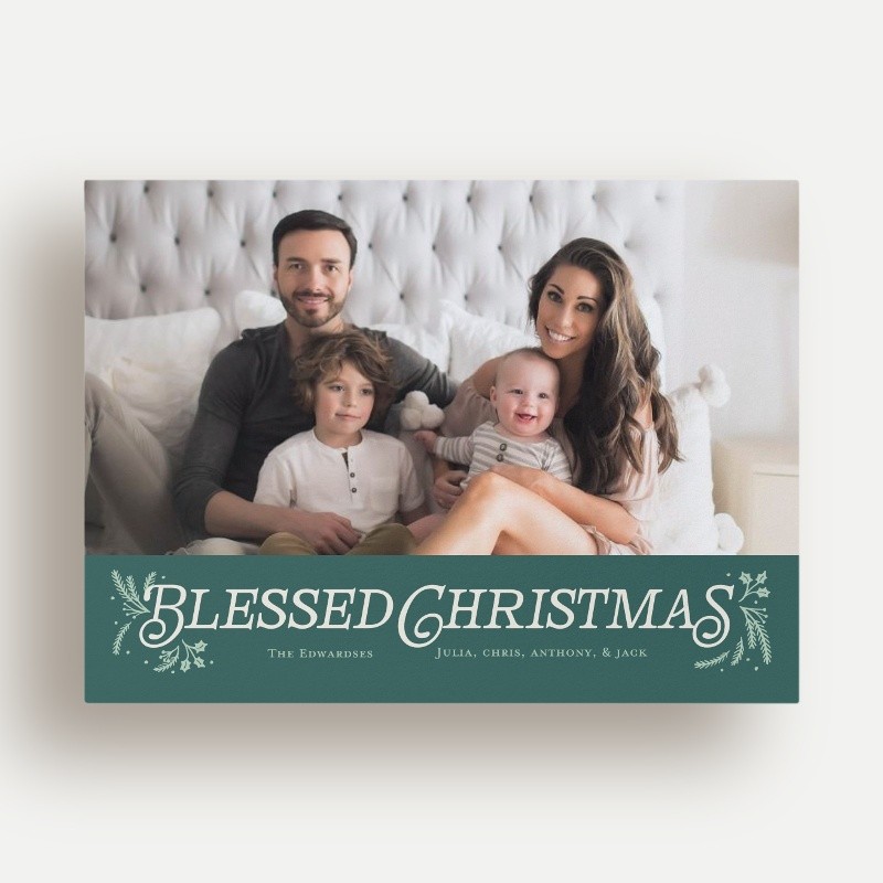 Botanical Banner Holiday Card