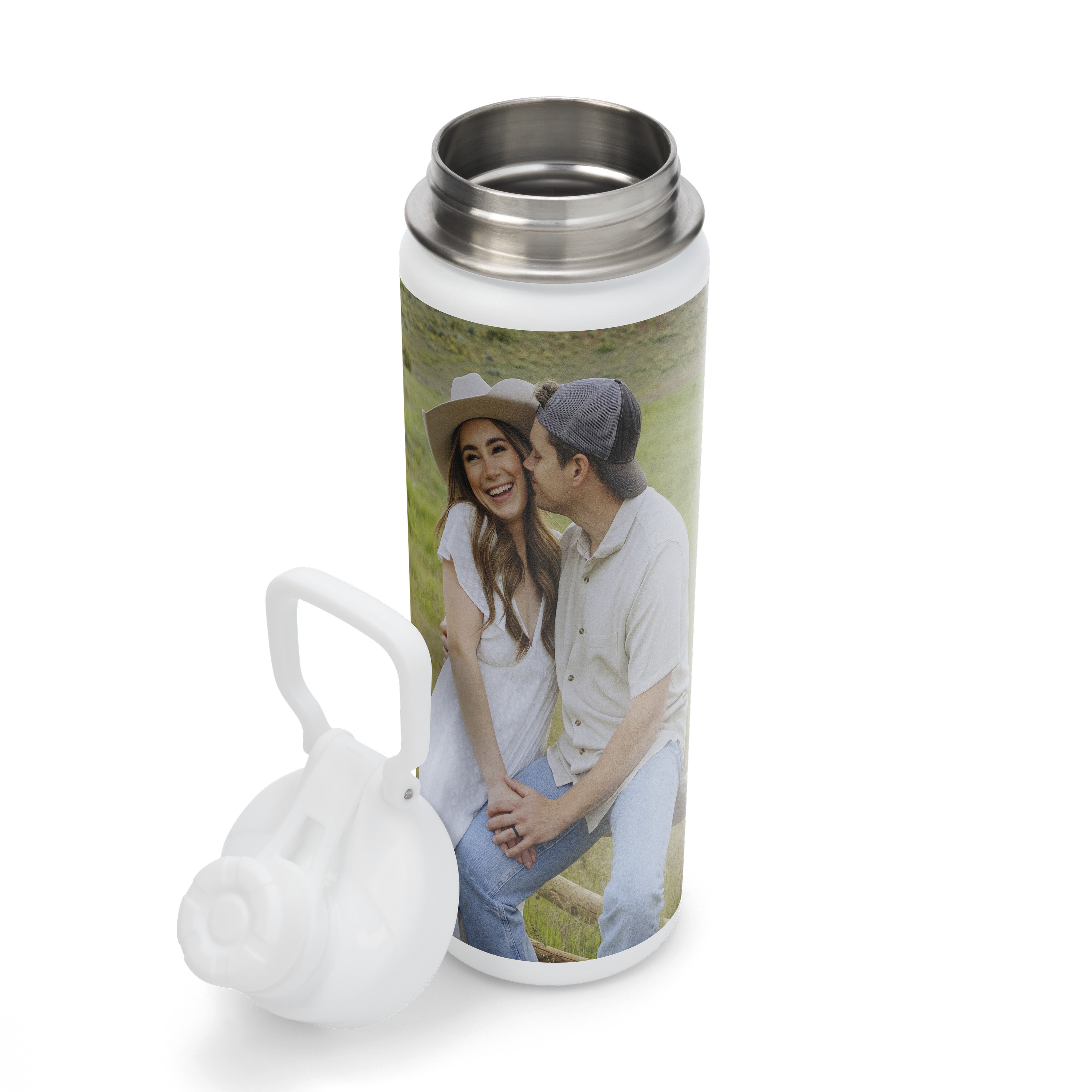 Classic Monogram Insulated Water Bottle Classic Monogram 22oz Green Insulated Water Bottle