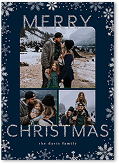 Glitter Snowflake Border