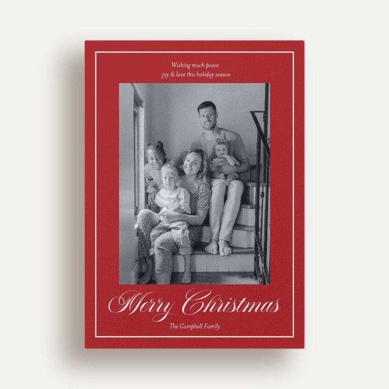 Elegant Frame Holiday Card