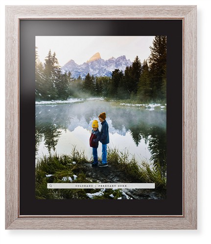 Framed Prints: Travel Banner Portrait Rustic Modern Frame Black Top Mat 16x20 Black 1 Photo Shutterfly