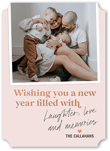 New Year Memories 5x7 Beige  New Year's Card
