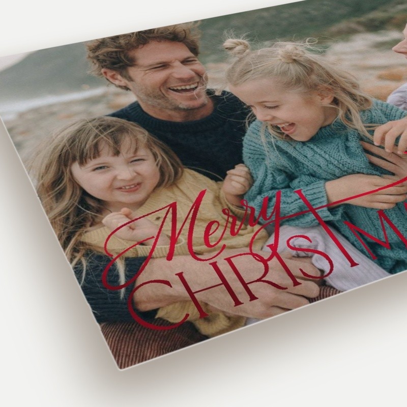 Elegant Swash Religious Christmas Card