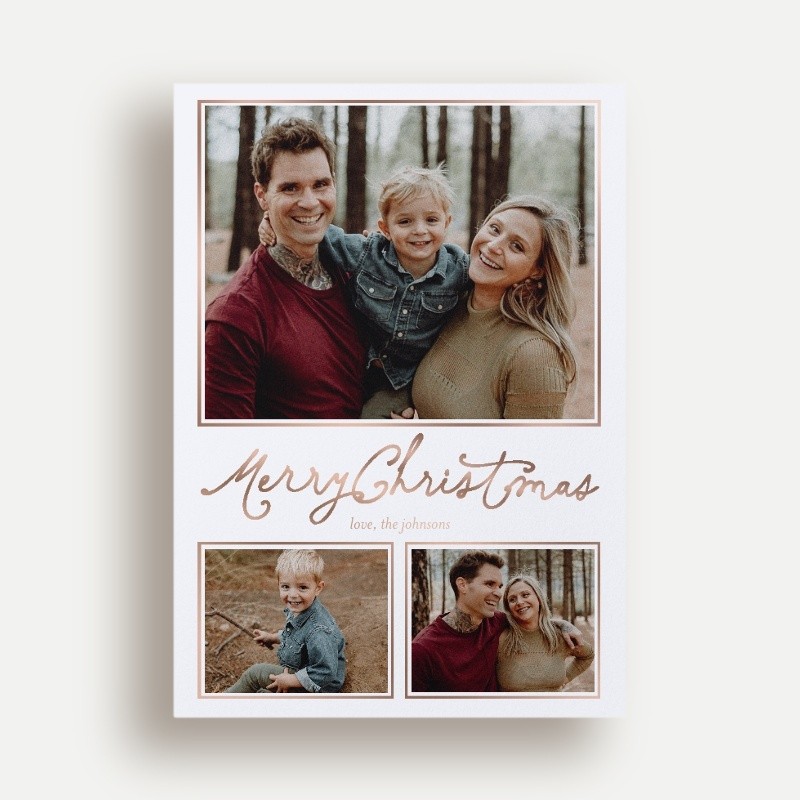 Framed Six Holiday Card