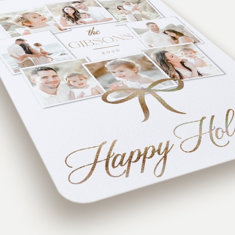 Bow Wreath Holiday Card