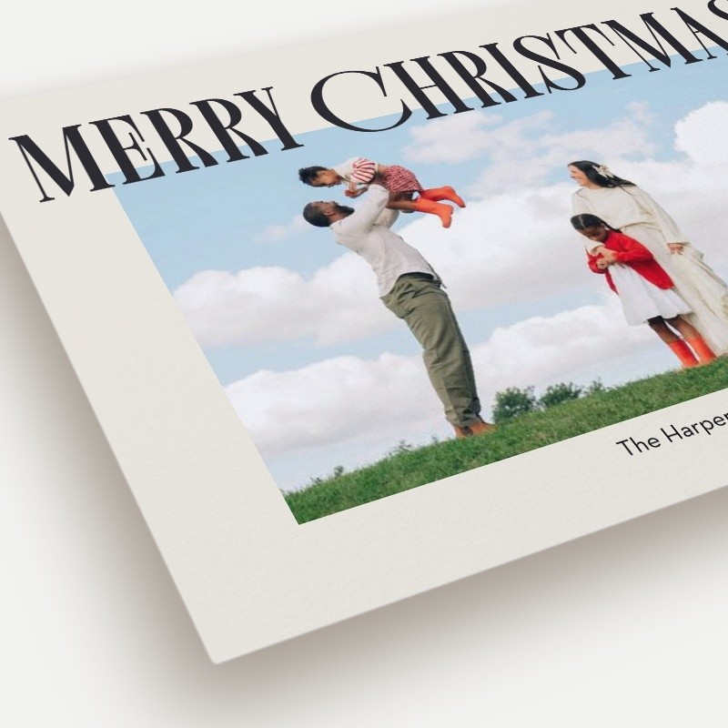 Elegant Serif Holiday Card