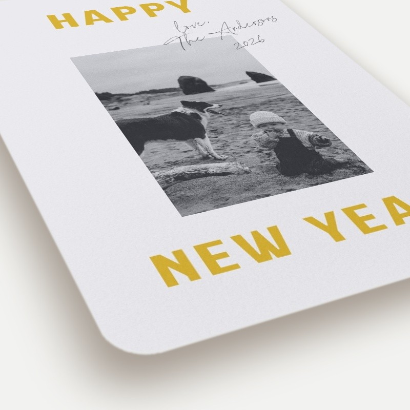 Bold Signature Holiday Card