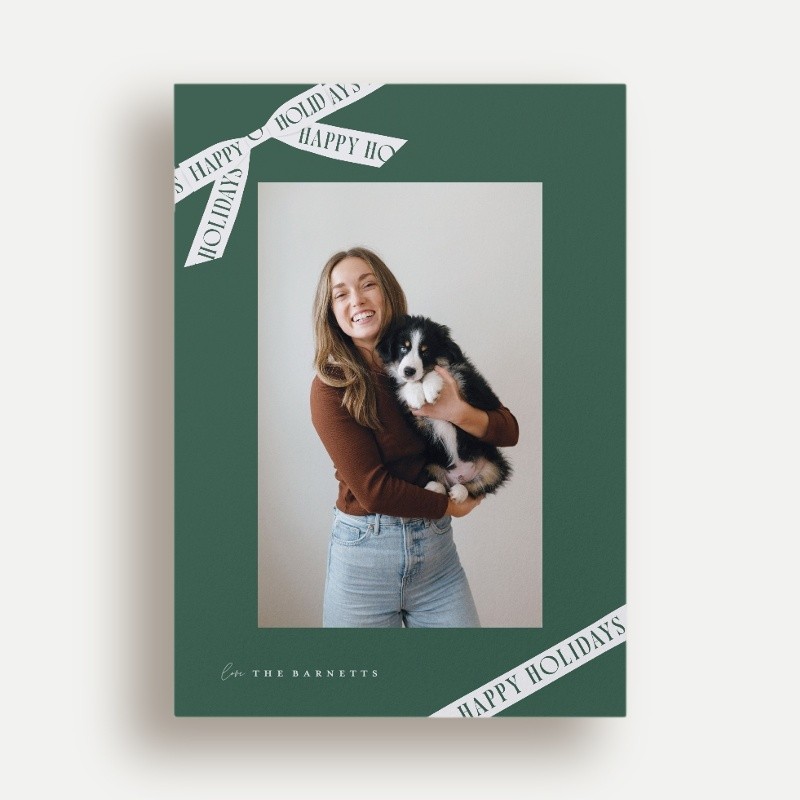 Ribbon Banner Holiday Card
