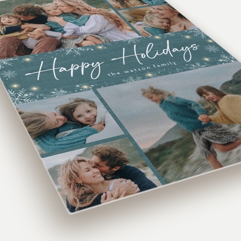Snowflurry Script Holiday Card