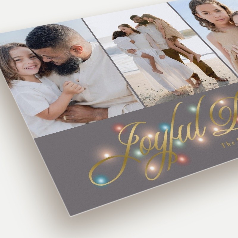 Glowing Flourish Holiday Card