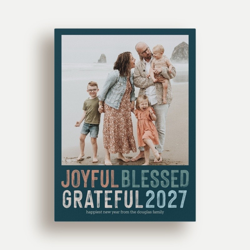 Generous Gratitude New Year's Card