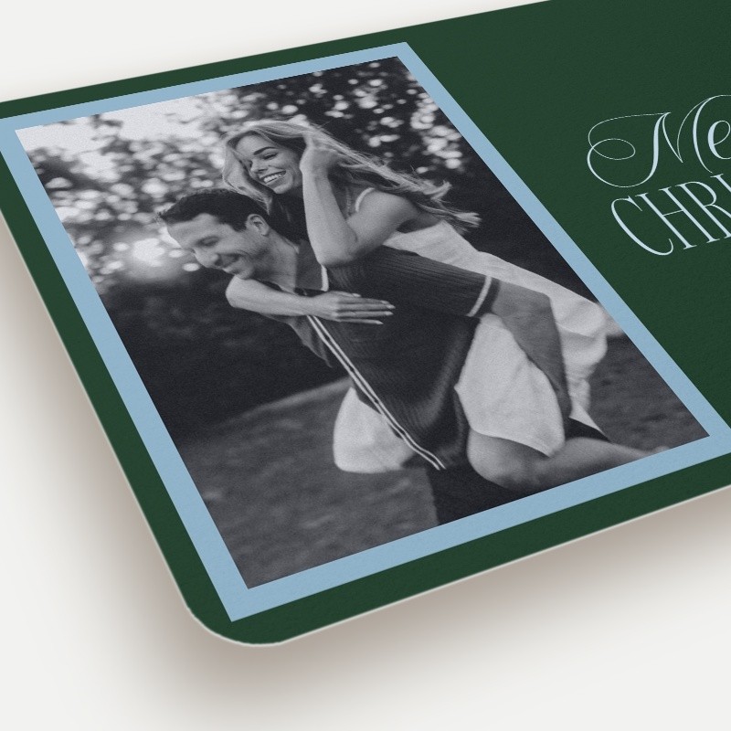 Script Serif Holiday Card