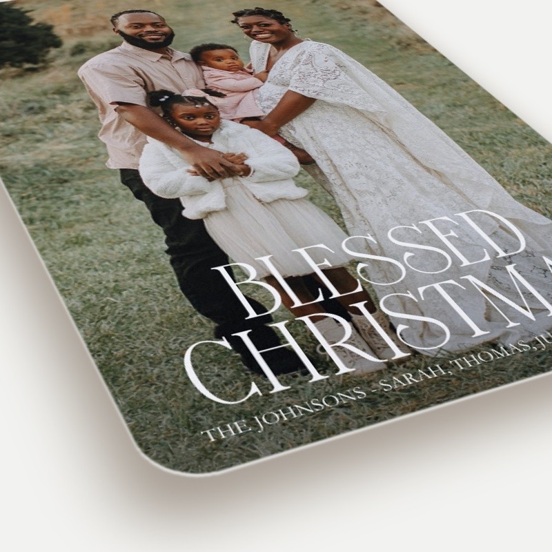 Modern Serif Holiday Card