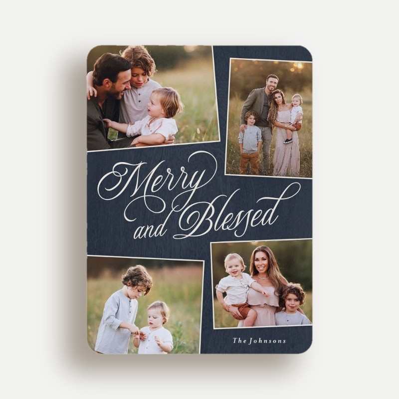 Merry Blessed Religious Christmas Card