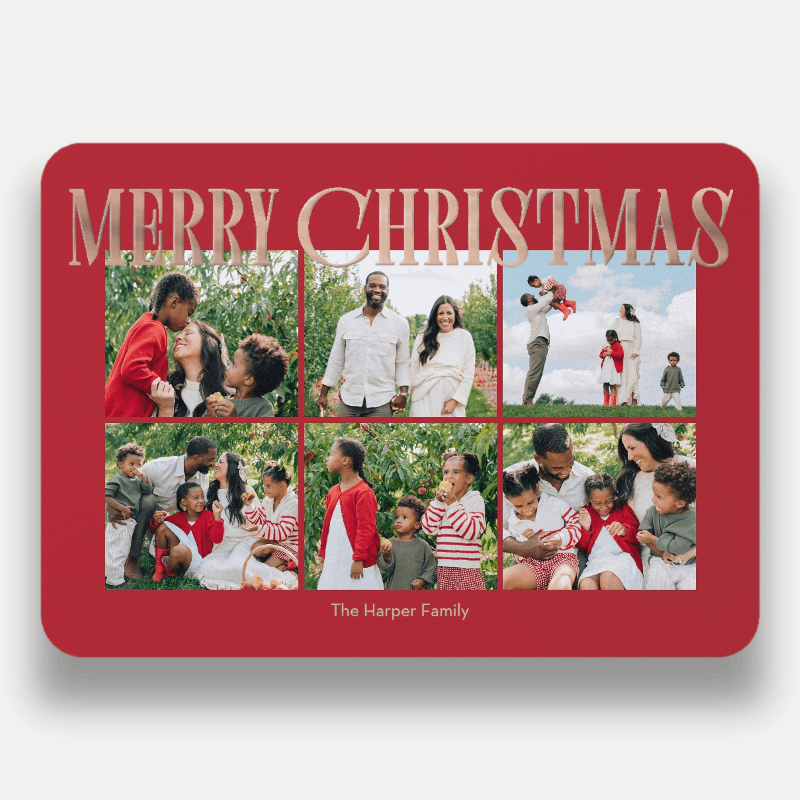 Elegant Serif Holiday Card