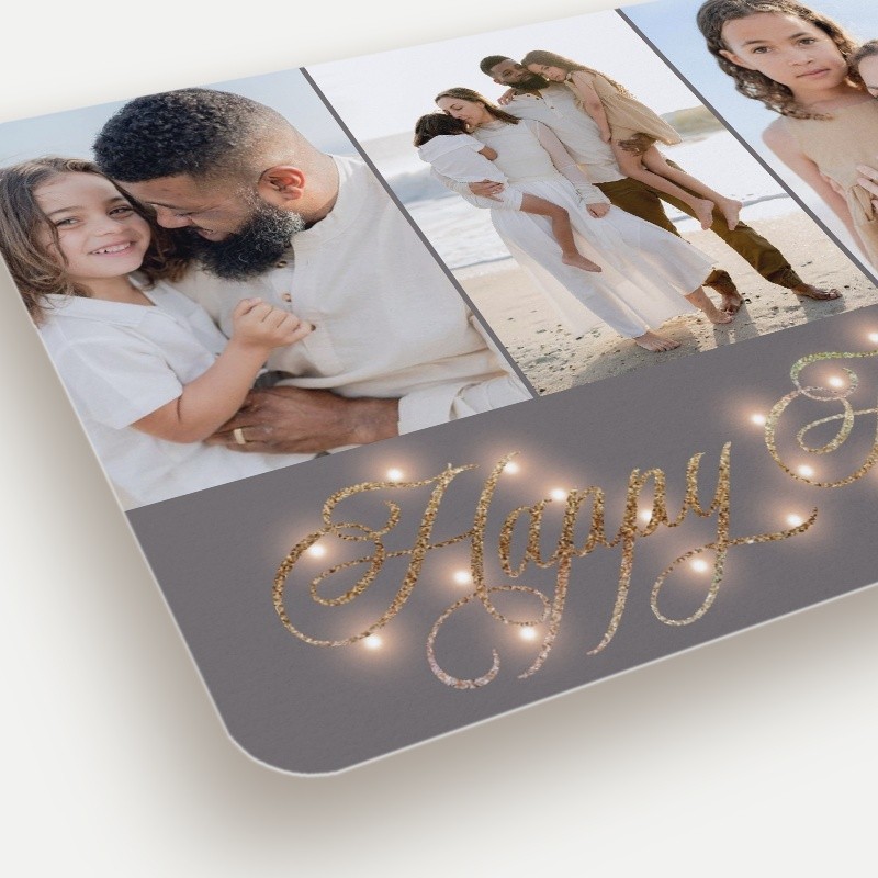 Glowing Flourish Holiday Card