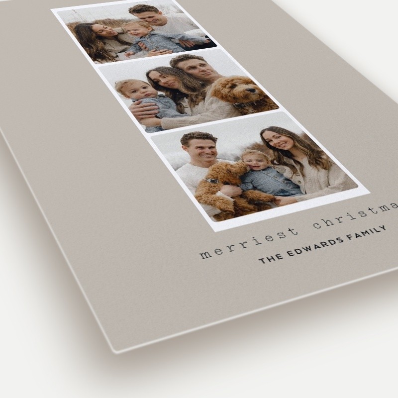 Photo Strip Holiday Card