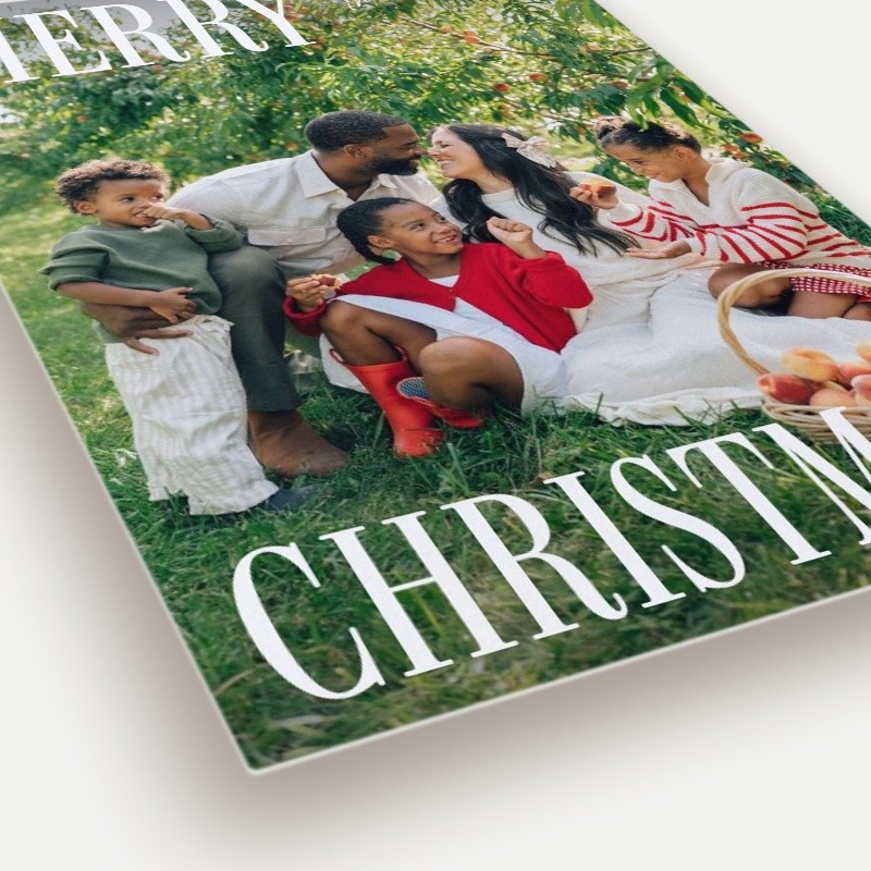 Split Serif Holiday Card