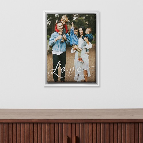 Just Love Portrait 10x14 White  Canvas Print