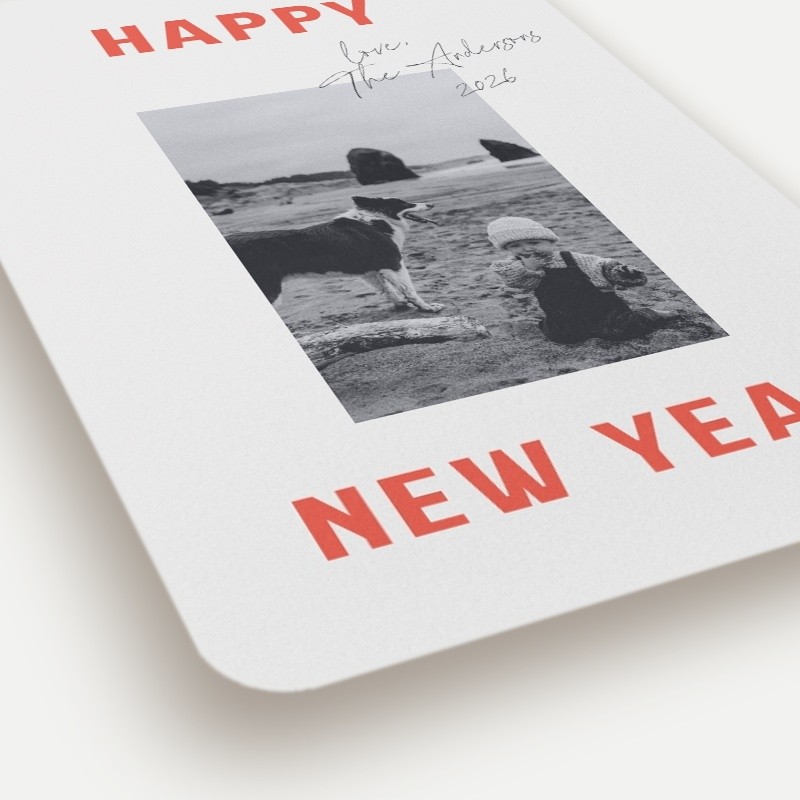 Bold Signature Holiday Card