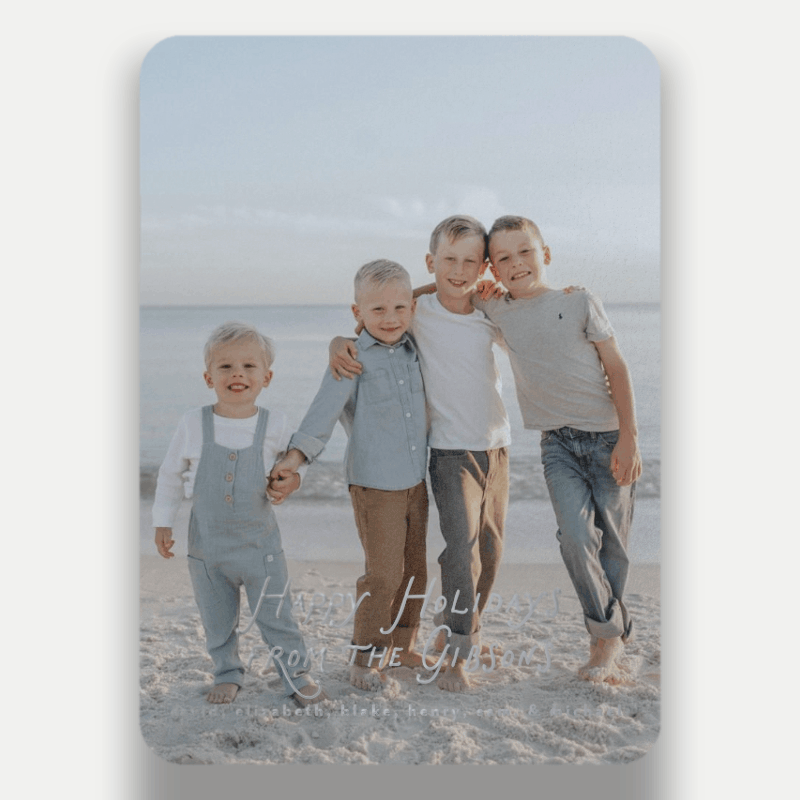 Handwritten Greeting Holiday Card
