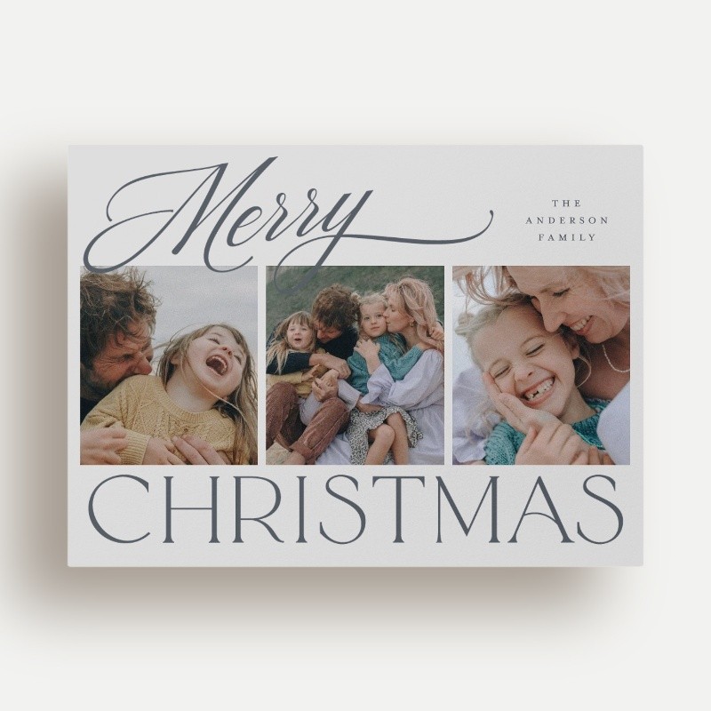 Script Serif Mix Holiday Card
