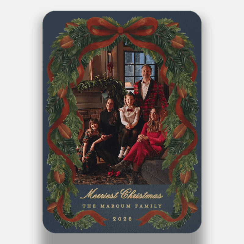 Chris Loves Julia Welcome Home Holiday Card