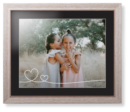 Double Heart Line Art