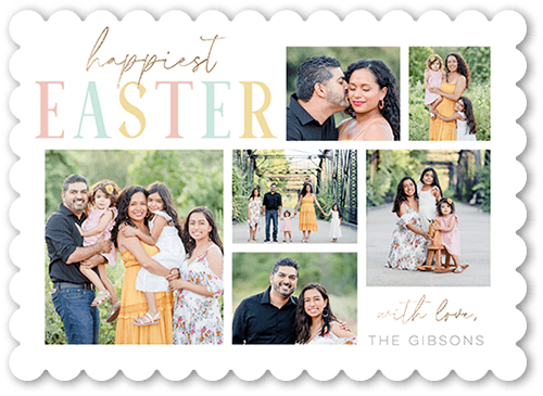 Soft Blessings 5x7 White  Easter Card