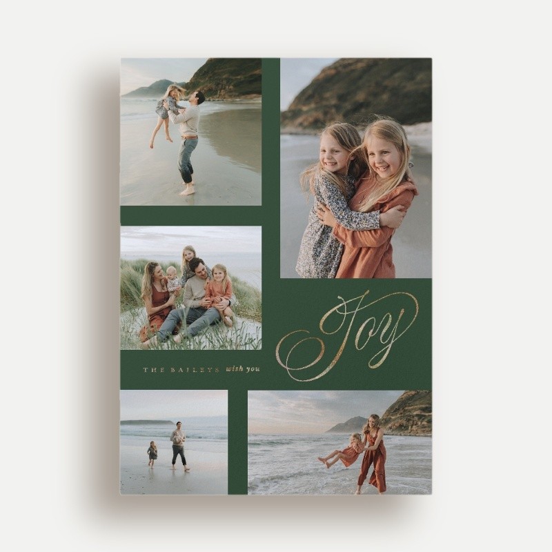 Joy Script Holiday Card